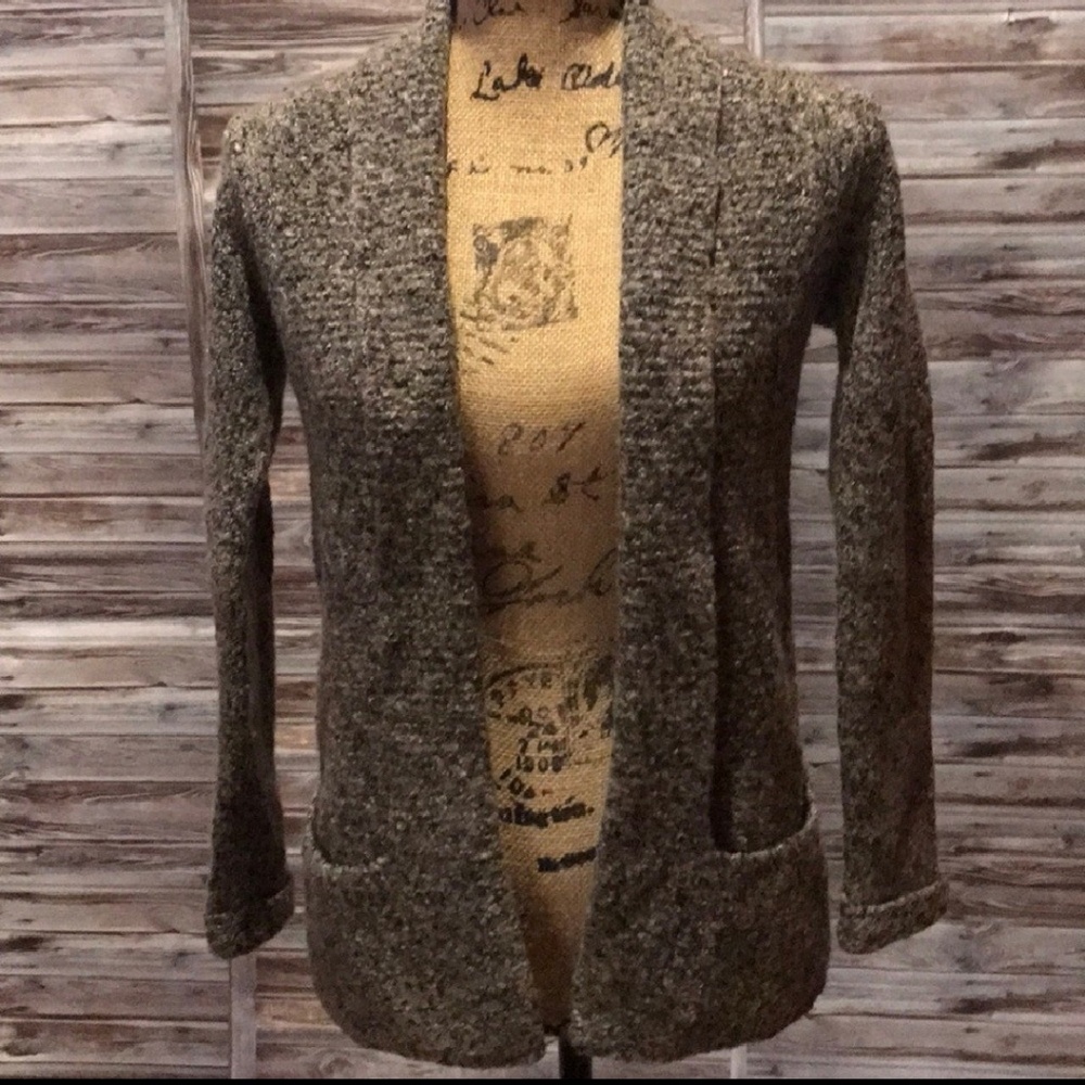 Marv Italian Wool Chunky Cardigan Sweater - size S